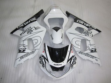Best 2001-2003 White Black Corona Extra Suzuki GSXR600 Bike Fairings