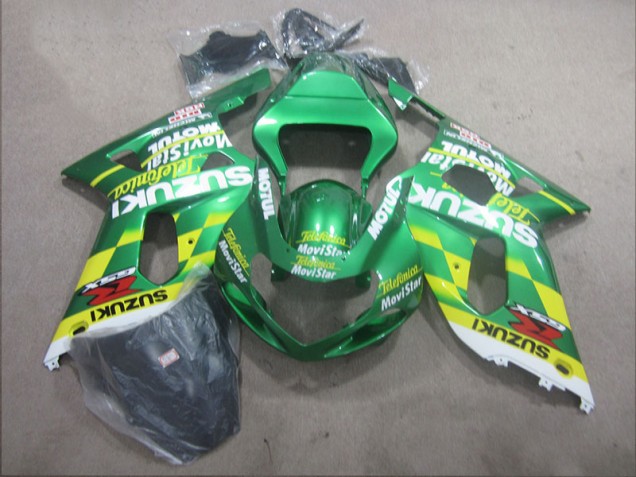 Best 2001-2003 Telefunica Movistar Suzuki GSXR600 Motor Bike Fairings Best 2001-2003 Telefunica Movistar Suzuki GSXR600 Motor Bike Fairings