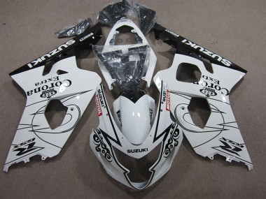 Best 2004-2005 White Corona Extra Motul Suzuki GSXR600 Bike Fairing Kit