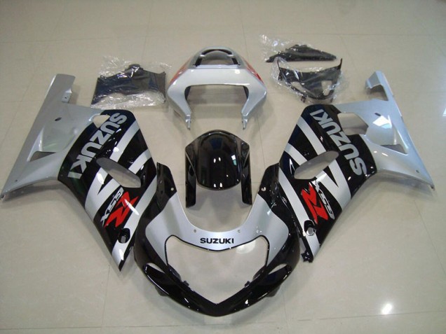Best 2001-2003 Black Silver Suzuki GSXR750 Replacement Motorcycle Fairings Best 2001-2003 Black Silver Suzuki GSXR750 Replacement Motorcycle Fairings