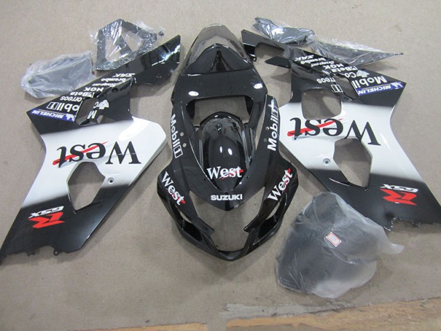 Best 2004-2005 Black West Moil Suzuki GSXR750 Motorcycle Fairing Kit