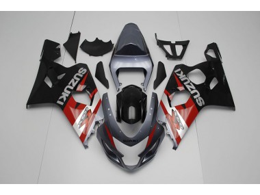 Best 2004-2005 Black Red Suzuki GSXR750 Bike Fairings