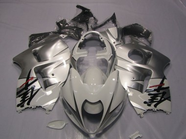 Best 1996-2007 White Black Decal Suzuki GSXR1300 Hayabusa Motorcycle Fairings