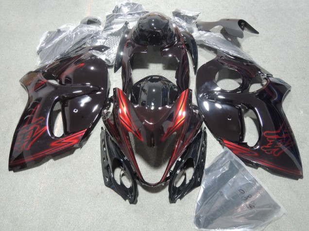 Best 2008-2019 Black Red Suzuki GSXR1300 Hayabusa Bike Fairings Best 2008-2019 Black Red Suzuki GSXR1300 Hayabusa Bike Fairings