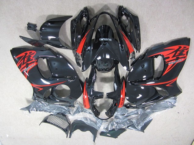 Best 2008-2019 Black Red Suzuki GSXR1300 Hayabusa Motorcycle Fairing Best 2008-2019 Black Red Suzuki GSXR1300 Hayabusa Motorcycle Fairing