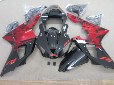 Best 2000-2001 Black Red Yamaha YZF R1 Motor Fairings