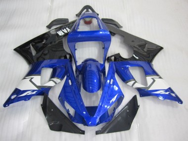Best 2000-2001 Blue Black White Yamaha YZF R1 Motorcycle Fairing