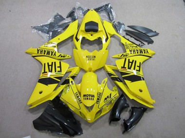 Best 2007-2008 Yellow Black Motul Fiat Yamaha YZF R1 Motorcycle Fairing