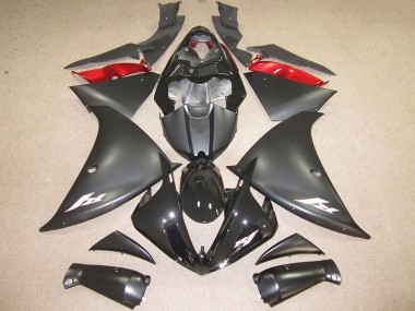 Best 2012-2014 Black White Decal Yamaha YZF R1 Replacement Fairings
