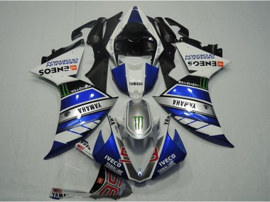 Best 2012-2014 Blue White IVECO Yamaha YZF R1 Motorcylce Fairings