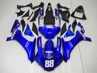 Best 2015-2019 Blue Monster 88 Yamaha YZF R1 Motorcycle Fairings