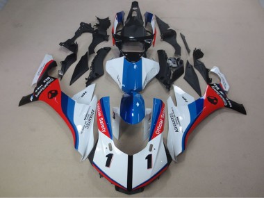 Best 2015-2019 White Blue Red Advantec Yamaha YZF R1 Motorcycle Fairing