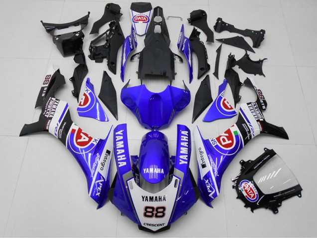 Best 2015-2019 Blue PATA 88 Yamaha YZF R1 Bike Fairing Kit Best 2015-2019 Blue PATA 88 Yamaha YZF R1 Bike Fairing Kit