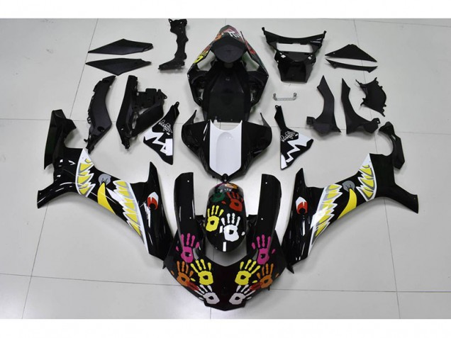 Best 2015-2019 Black White Yamaha YZF R1 Motorcylce Fairings Best 2015-2019 Black White Yamaha YZF R1 Motorcylce Fairings