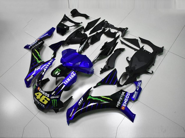 Best 2015-2019 Blue Blue White ENEOS 46 Monster Yamaha YZF R1 Motorcycle Fairing Best 2015-2019 Blue Blue White ENEOS 46 Monster Yamaha YZF R1 Motorcycle Fairing